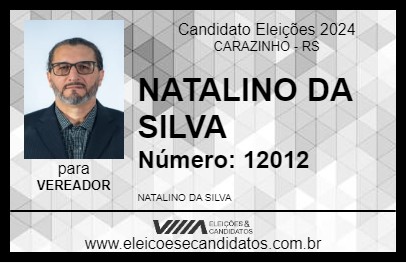 Candidato NATALINO DA SILVA 2024 - CARAZINHO - Eleições