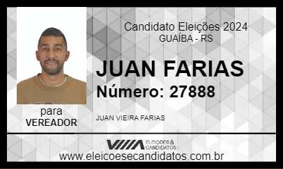 Candidato JUAN FARIAS 2024 - GUAÍBA - Eleições