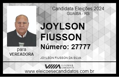 Candidato JOYLSON FIUSSON 2024 - GUAÍBA - Eleições