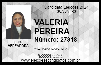 Candidato VALERIA PEREIRA 2024 - GUAÍBA - Eleições