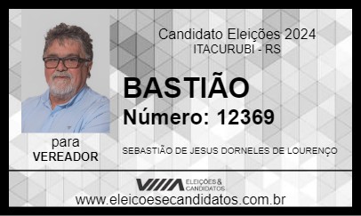 Candidato BASTIÃO 2024 - ITACURUBI - Eleições