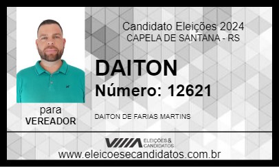 Candidato DAITON 2024 - CAPELA DE SANTANA - Eleições