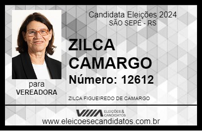 Candidato ZILCA CAMARGO 2024 - SÃO SEPÉ - Eleições