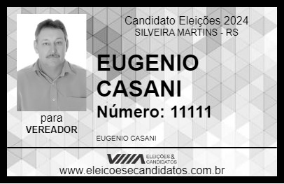 Candidato EUGENIO CASANI 2024 - SILVEIRA MARTINS - Eleições