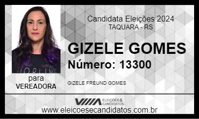 Candidato GIZELE GOMES 2024 - TAQUARA - Eleições