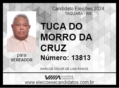 Candidato TUCA DO MORRO DA CRUZ 2024 - TAQUARA - Eleições