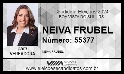 Candidato NEIVA FRUBEL 2024 - BOA VISTA DO SUL - Eleições