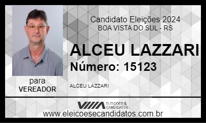 Candidato ALCEU LAZZARI 2024 - BOA VISTA DO SUL - Eleições