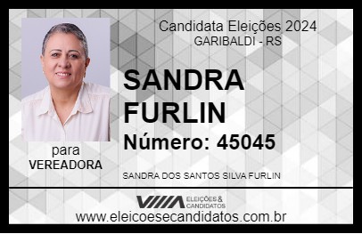 Candidato SANDRA FURLIN 2024 - GARIBALDI - Eleições