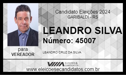 Candidato LEANDRO SILVA 2024 - GARIBALDI - Eleições