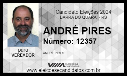 Candidato ANDRÉ PIRES 2024 - BARRA DO QUARAÍ - Eleições