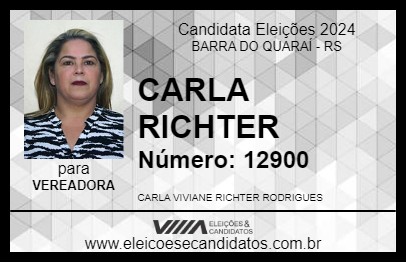 Candidato CARLA RICHTER 2024 - BARRA DO QUARAÍ - Eleições