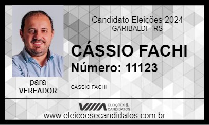 Candidato CÁSSIO FACHI 2024 - GARIBALDI - Eleições