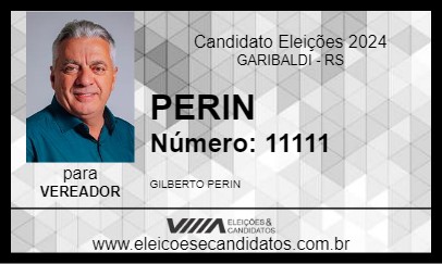 Candidato PERIN 2024 - GARIBALDI - Eleições