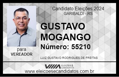 Candidato GUSTAVO MOGANGO 2024 - GARIBALDI - Eleições