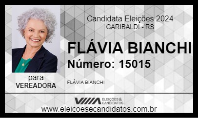 Candidato FLÁVIA BIANCHI 2024 - GARIBALDI - Eleições