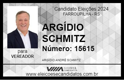 Candidato ARGÍDIO  SCHMITZ 2024 - FARROUPILHA - Eleições