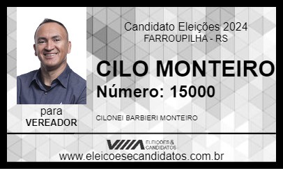 Candidato CILO MONTEIRO 2024 - FARROUPILHA - Eleições