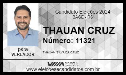 Candidato THAUAN CRUZ 2024 - BAGÉ - Eleições