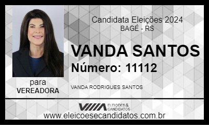 Candidato VANDA SANTOS 2024 - BAGÉ - Eleições