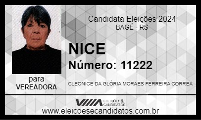 Candidato NICE 2024 - BAGÉ - Eleições