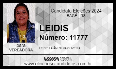 Candidato LEIDIS 2024 - BAGÉ - Eleições