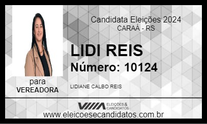 Candidato LIDI REIS 2024 - CARAÁ - Eleições