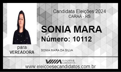 Candidato SONIA MARA 2024 - CARAÁ - Eleições