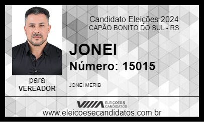 Candidato JONEI 2024 - CAPÃO BONITO DO SUL - Eleições