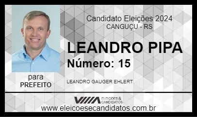 Candidato LEANDRO PIPA 2024 - CANGUÇU - Eleições