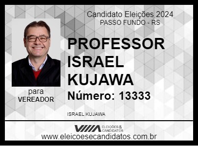 Candidato PROFESSOR ISRAEL KUJAWA 2024 - PASSO FUNDO - Eleições