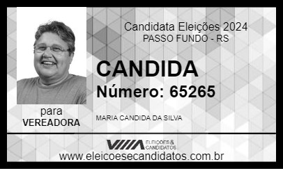 Candidato CANDIDA 2024 - PASSO FUNDO - Eleições