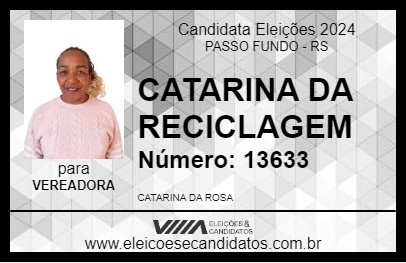 Candidato CATARINA DA RECICLAGEM 2024 - PASSO FUNDO - Eleições