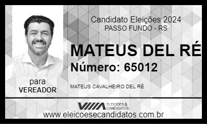 Candidato MATEUS DEL RÉ 2024 - PASSO FUNDO - Eleições