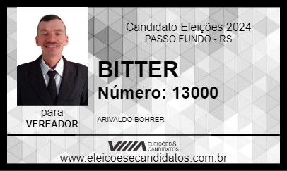 Candidato BITTER 2024 - PASSO FUNDO - Eleições