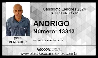 Candidato ANDRIGO 2024 - PASSO FUNDO - Eleições