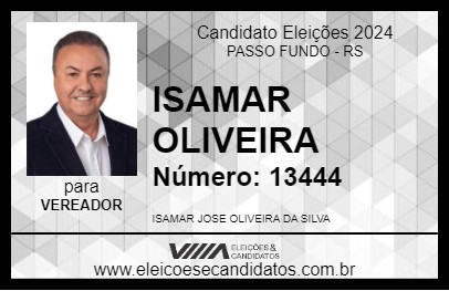 Candidato ISAMAR OLIVEIRA 2024 - PASSO FUNDO - Eleições