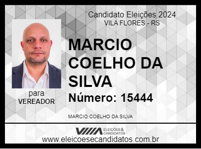 Candidato MARCIO COELHO DA SILVA 2024 - VILA FLORES - Eleições