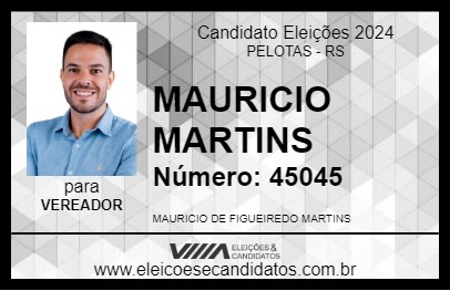 Candidato MAURICIO MARTINS 2024 - PELOTAS - Eleições