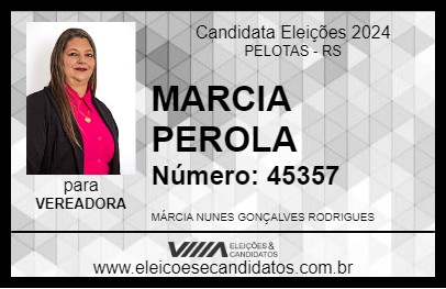 Candidato MARCIA PEROLA 2024 - PELOTAS - Eleições