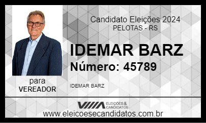 Candidato IDEMAR BARZ 2024 - PELOTAS - Eleições