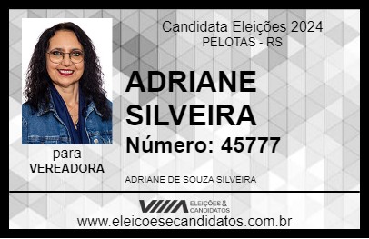 Candidato ADRIANE SILVEIRA 2024 - PELOTAS - Eleições