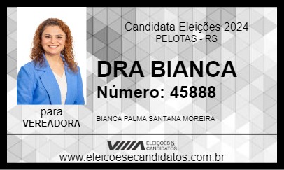 Candidato DRA BIANCA 2024 - PELOTAS - Eleições