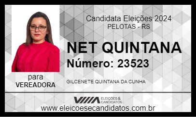 Candidato NET QUINTANA 2024 - PELOTAS - Eleições