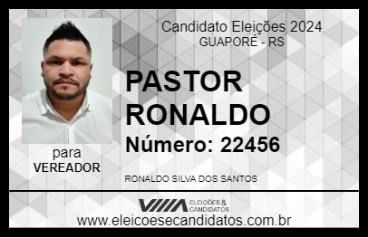 Candidato PASTOR RONALDO 2024 - GUAPORÉ - Eleições