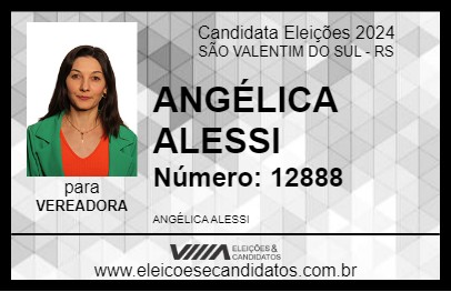 Candidato ANGÉLICA ALESSI 2024 - SÃO VALENTIM DO SUL - Eleições