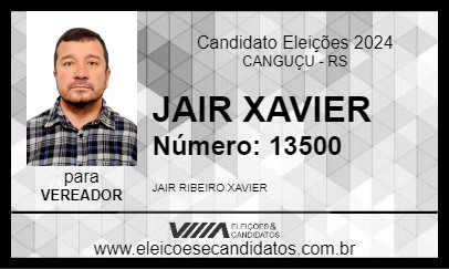 Candidato JAIR XAVIER 2024 - CANGUÇU - Eleições