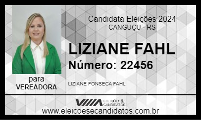 Candidato LIZIANE FAHL 2024 - CANGUÇU - Eleições