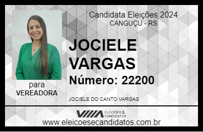 Candidato JOCIELE VARGAS 2024 - CANGUÇU - Eleições