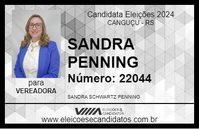 Candidato SANDRA PENNING 2024 - CANGUÇU - Eleições